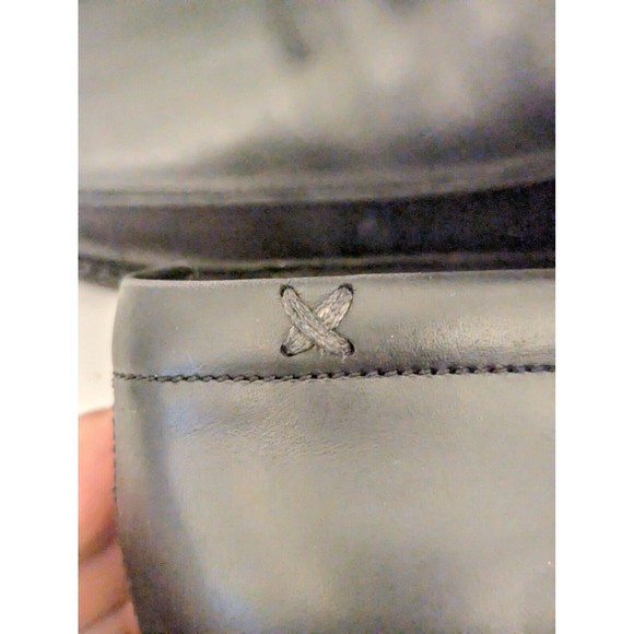 Gordon Rush Black Made in Italy 🇮🇹mens slip-on Loafers Size 8 1/2 - Picture 9 of 11